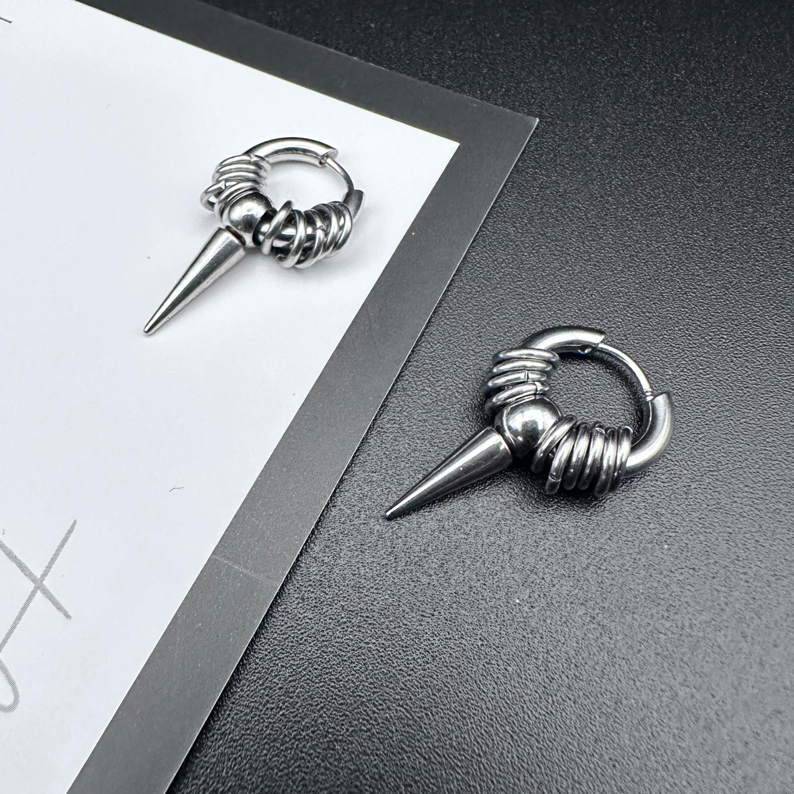 Hoop Spike Earrings | Punk Soft-Industrial Unisex Earrings