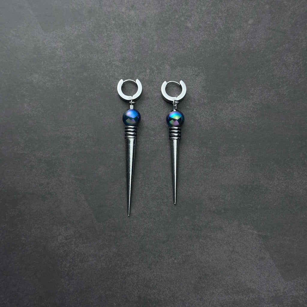 Spike Drop Earrings | Time-Punk Soft-Industrial Unisex Earrings