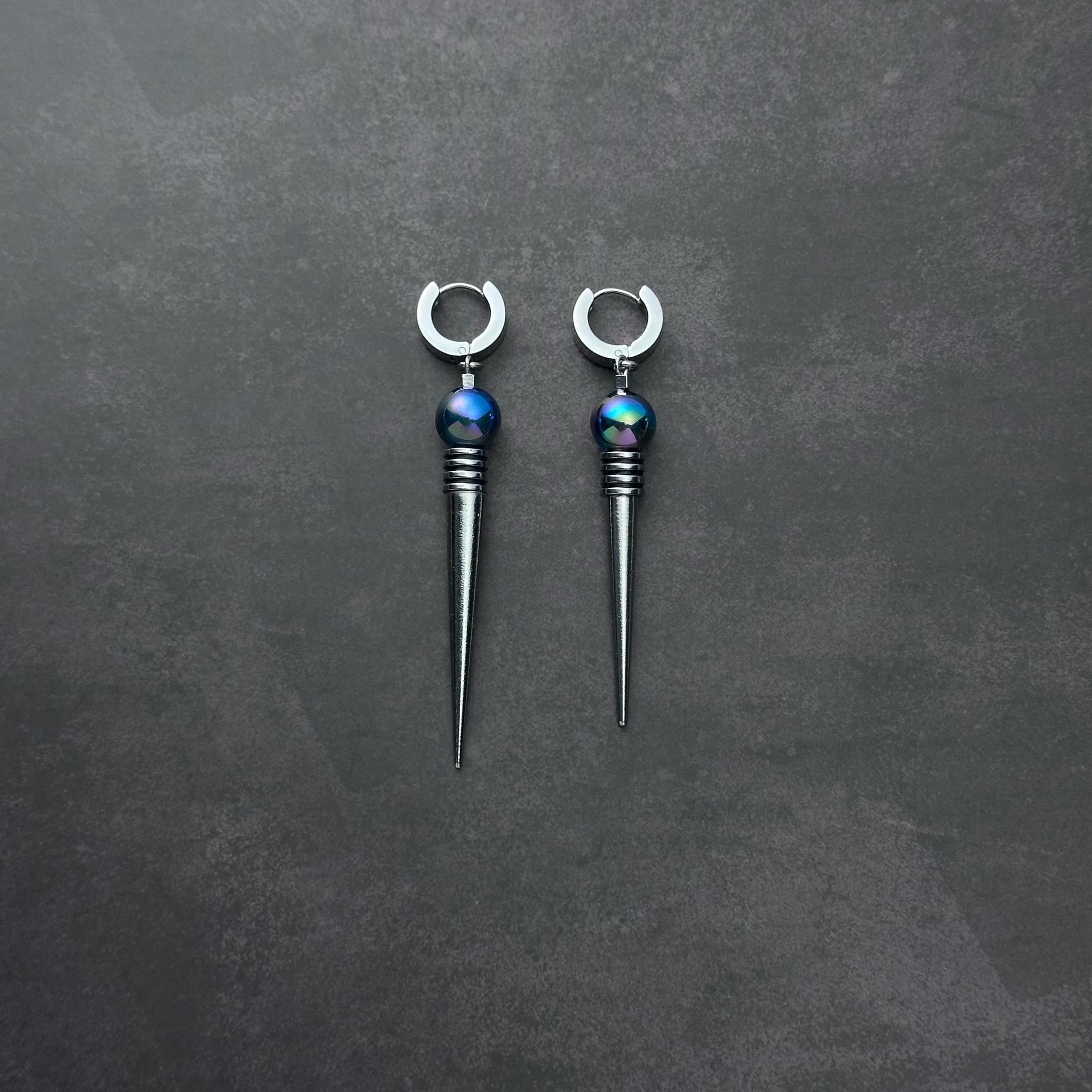 Spike Drop Earrings | Time-Punk Soft-Industrial Unisex Earrings