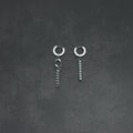 Hoop Chain Earrings | Soft Industrial Gender-Neutral Jewelry