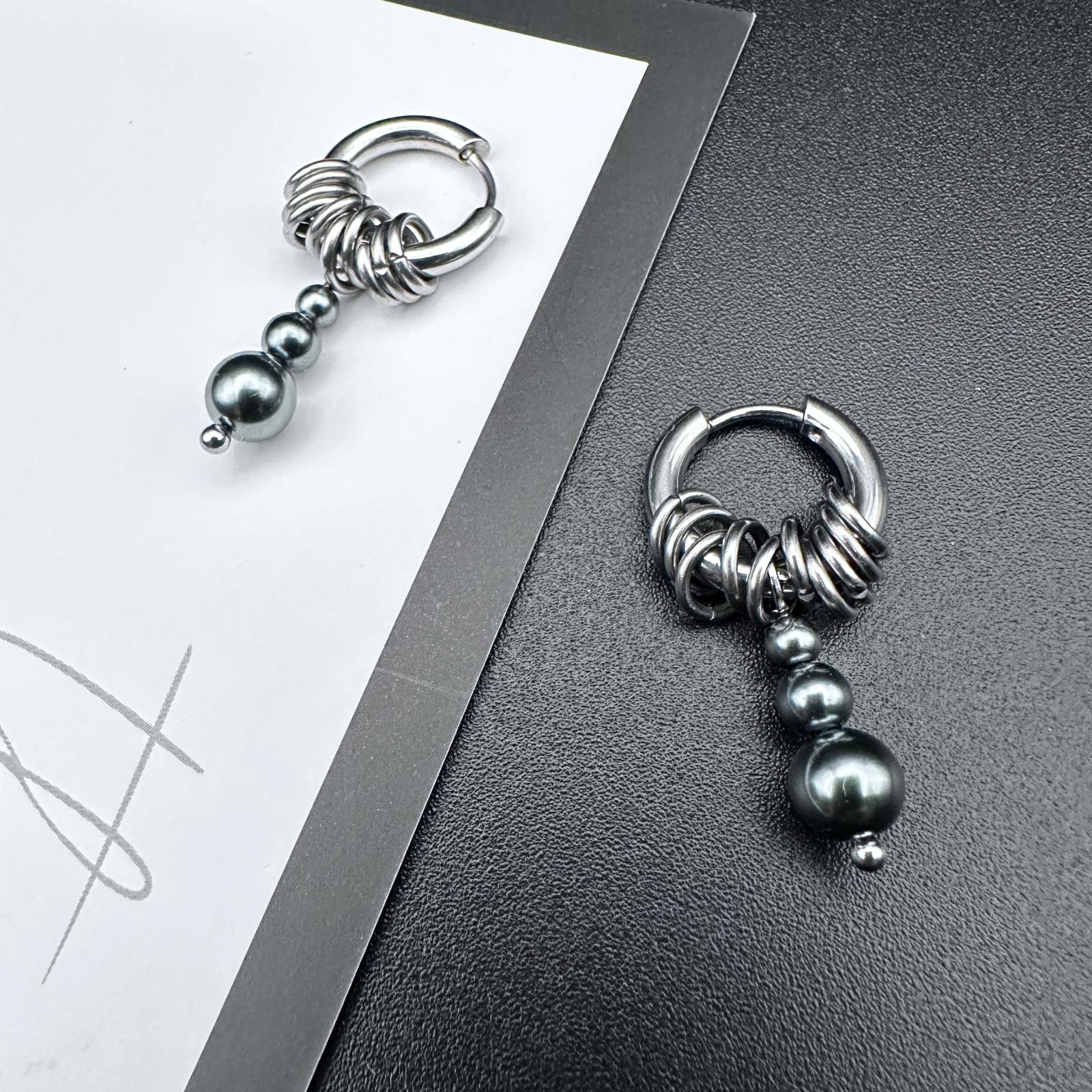Hoop Drop Earrings | Water-Drop Soft-Industrial Unisex Earrings
