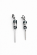 Hoop Bar Earrings | Soft Industrial Gender-Neutral Jewelry