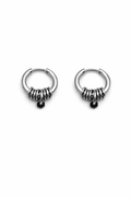 Hoop Knot Detail Earrings | Soft-Industrial Unisex Hoop Earrings