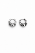 Hoop Sphere Earrings | Soft-Industrial Unisex Hoop Earrings