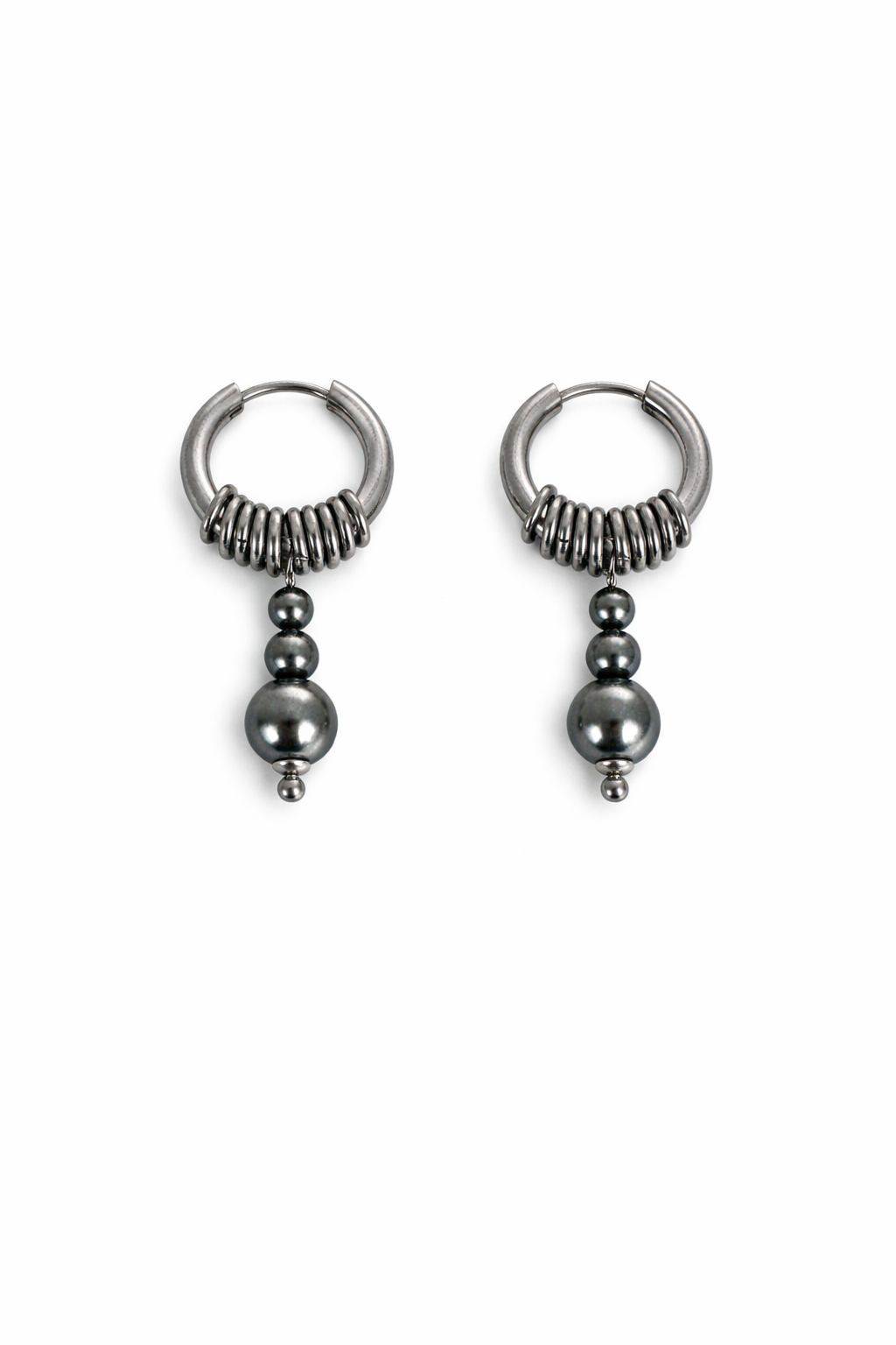 Hoop Drop Earrings | Water-Drop Soft-Industrial Unisex Earrings