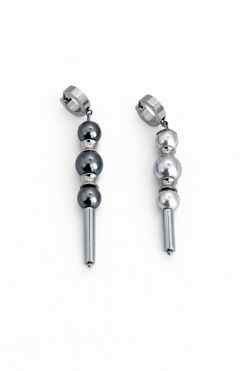 Hoop Scepter Drop Earrings | Soft-Industrial Unisex Earrings