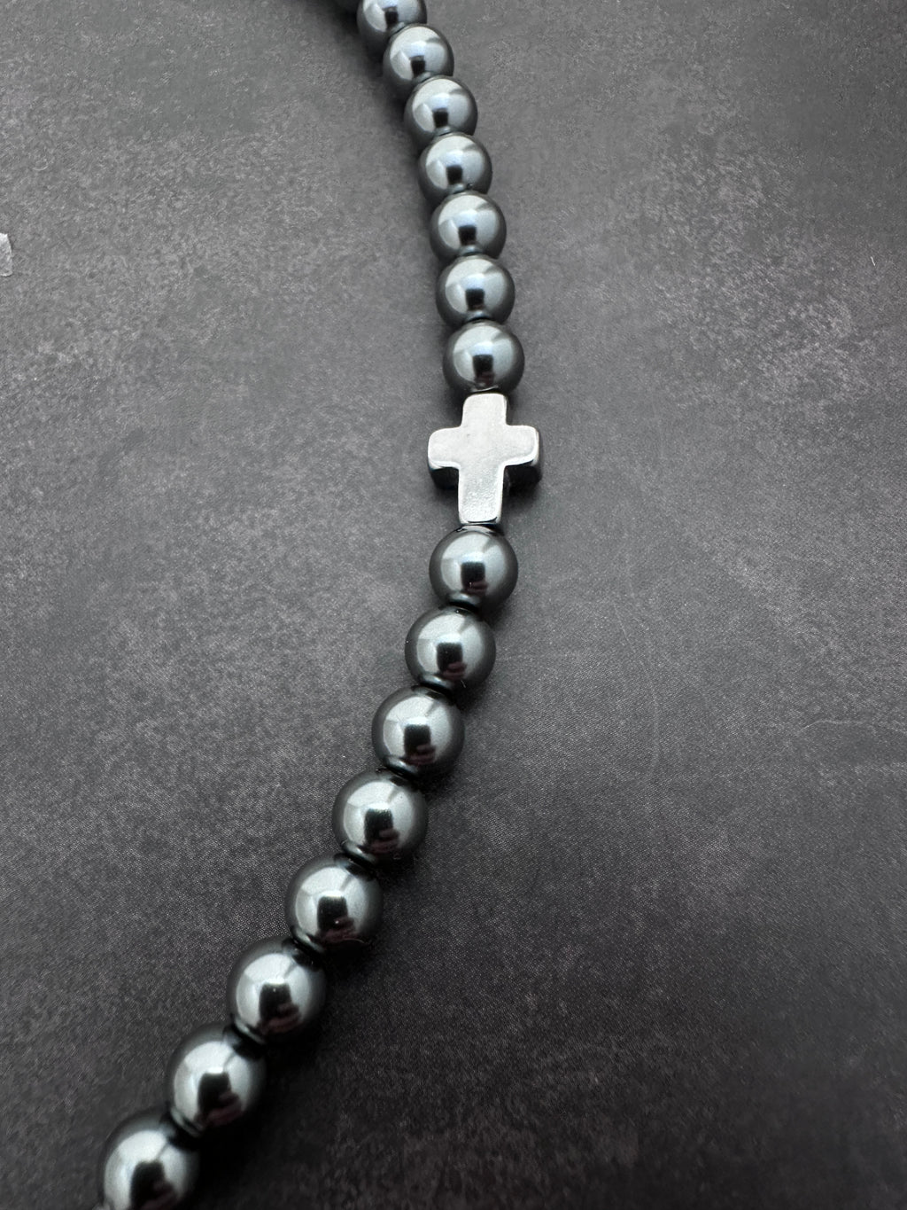 Mechanical Chain Soft-Industrial Necklac | Dark Grey Pearls  Statement Necklac