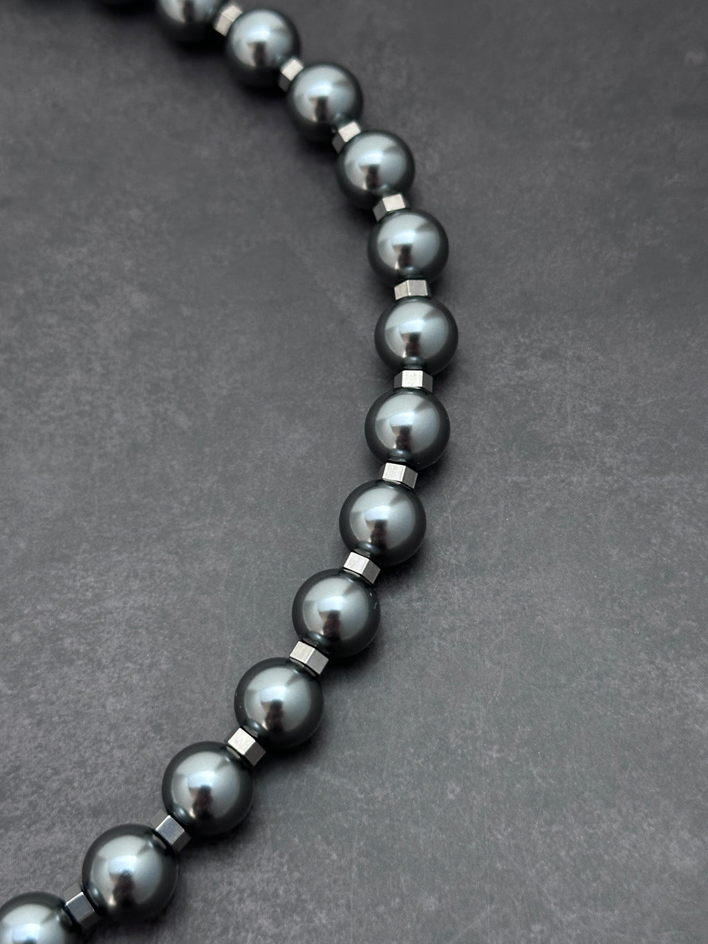Heart Clasp Necklace & Teardrop Drop Earrings Set | Soft Industrial Gender-Neutral Jewelry