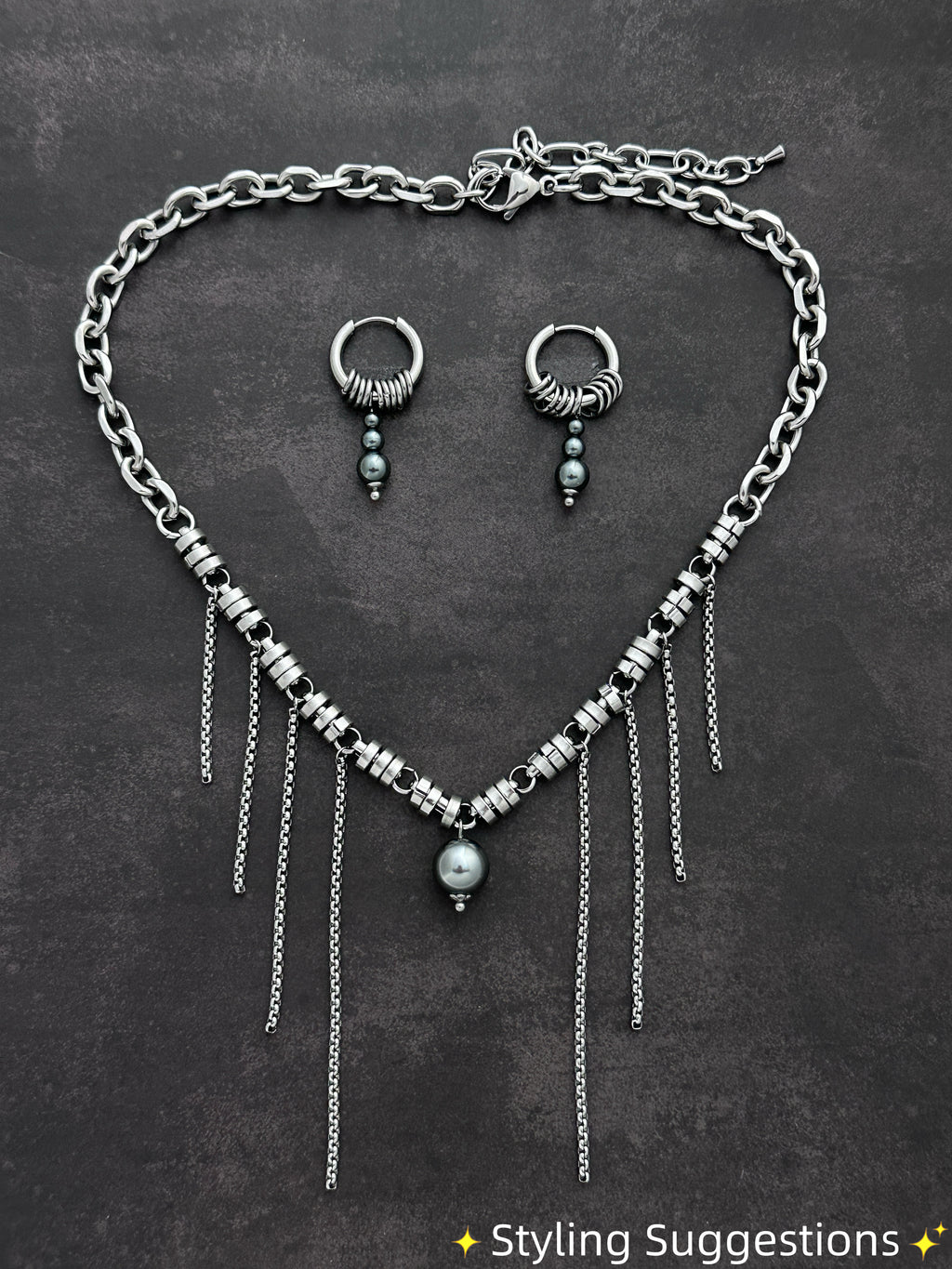 Hoop Drop Earrings | Water-Drop Soft-Industrial Unisex Earrings