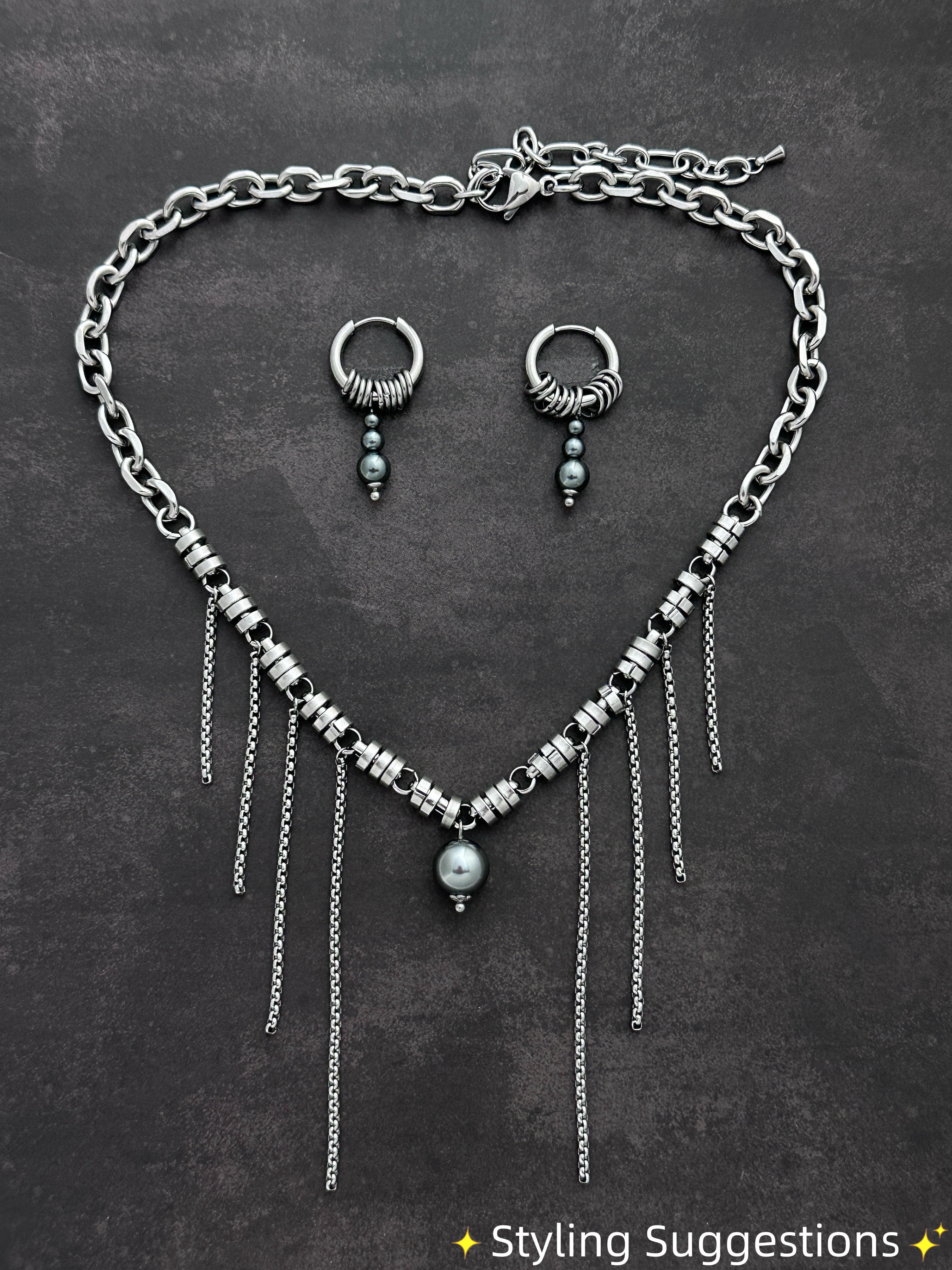 Hoop Drop Earrings | Water-Drop Soft-Industrial Unisex Earrings