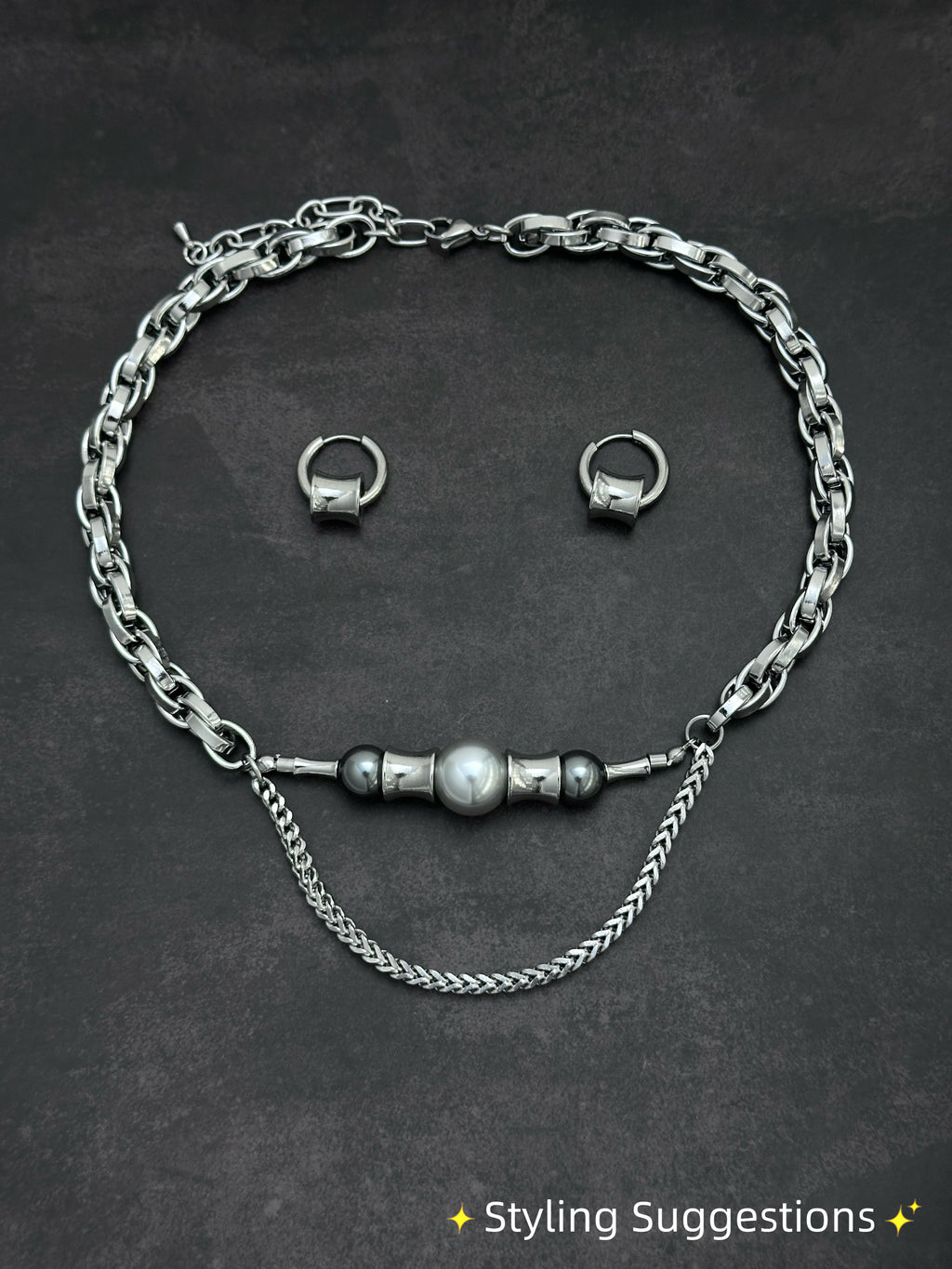 Hoop Cylinder Earrings | Mechanical Soft-Industrial Unisex Earrings