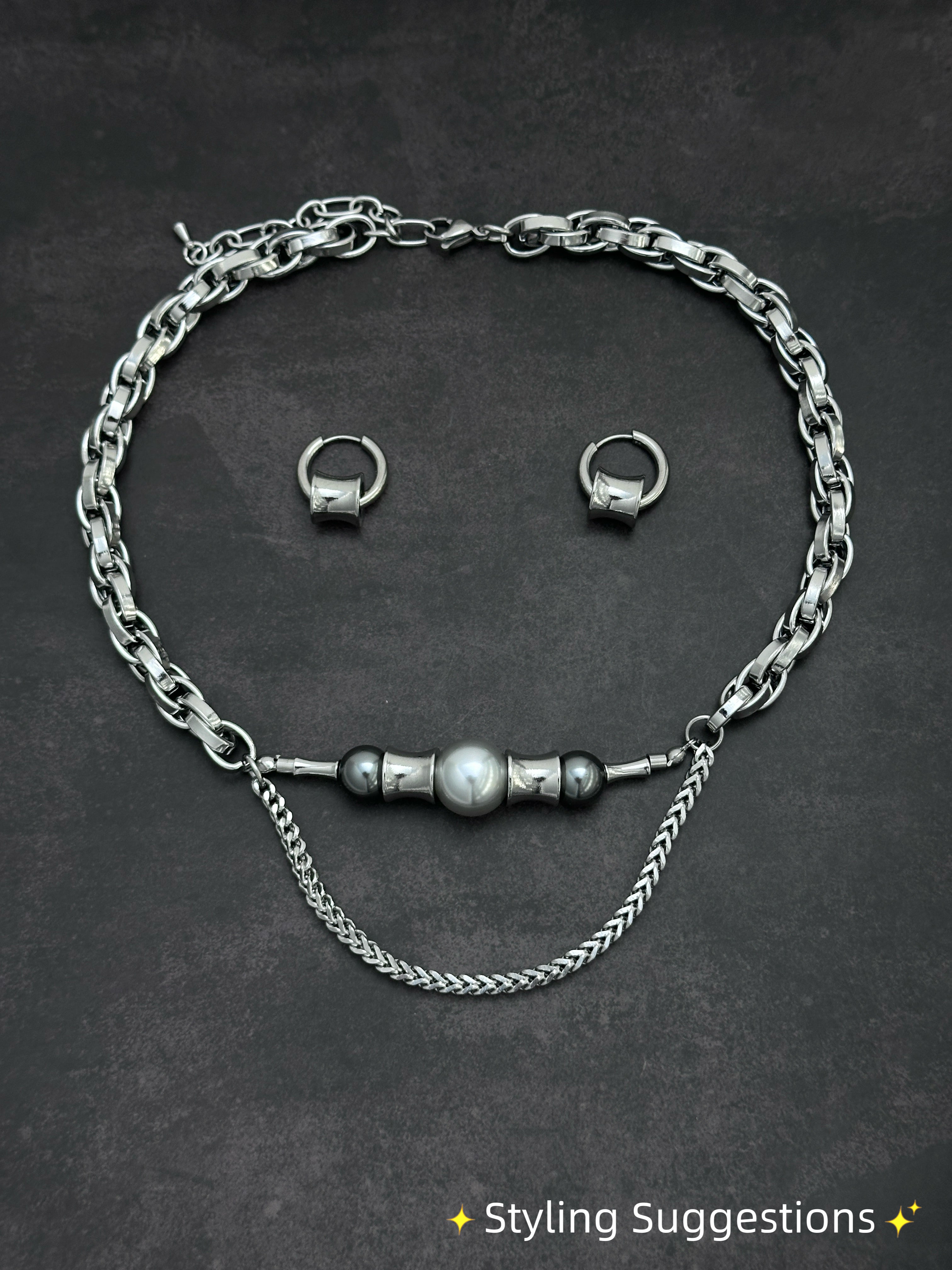 Hoop Cylinder Earrings | Mechanical Soft-Industrial Unisex Earrings