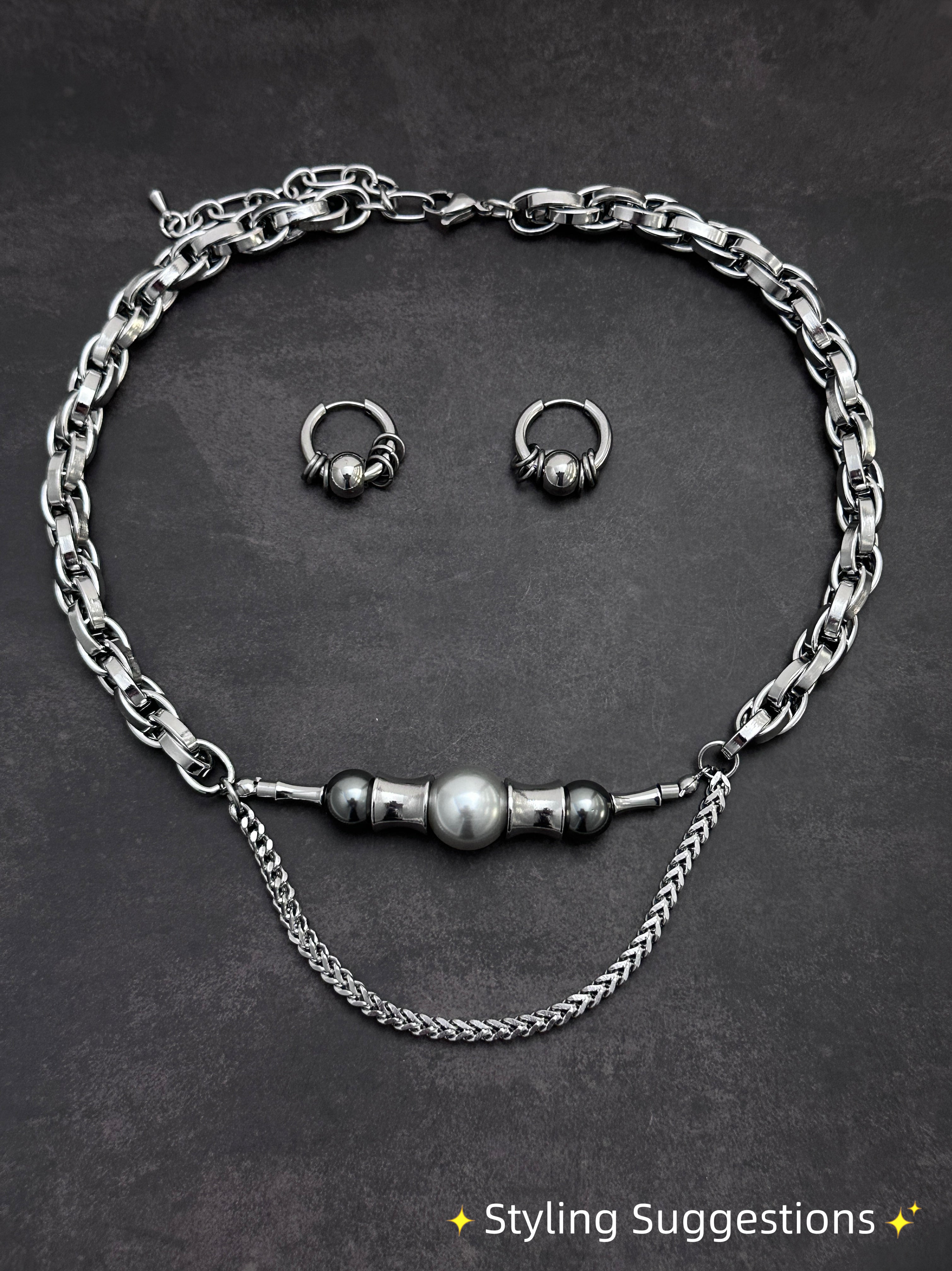 Hoop Sphere Earrings | Soft-Industrial Unisex Hoop Earrings