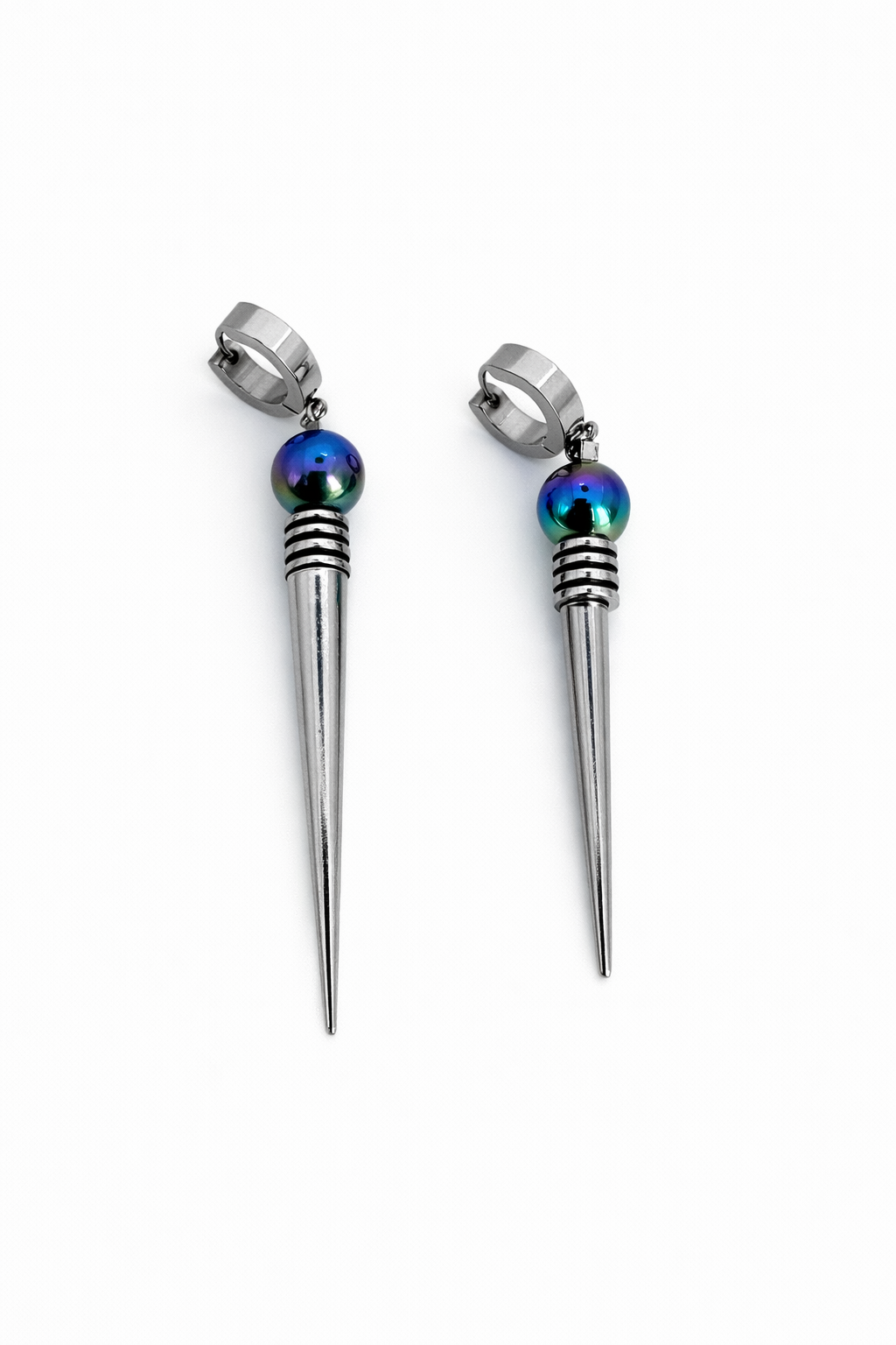 Spike Drop Earrings | Time-Punk Soft-Industrial Unisex Earrings
