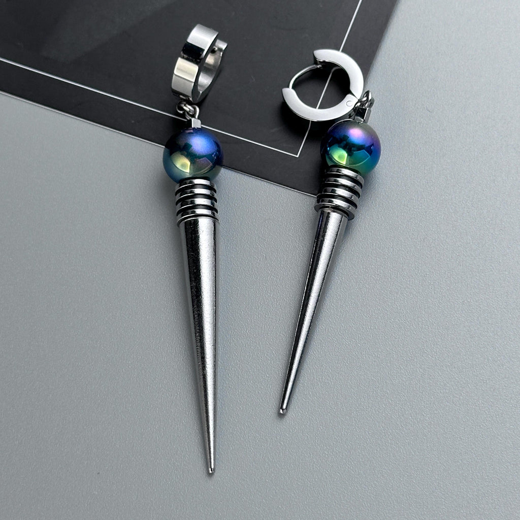 Spike Drop Earrings | Time-Punk Soft-Industrial Unisex Earrings