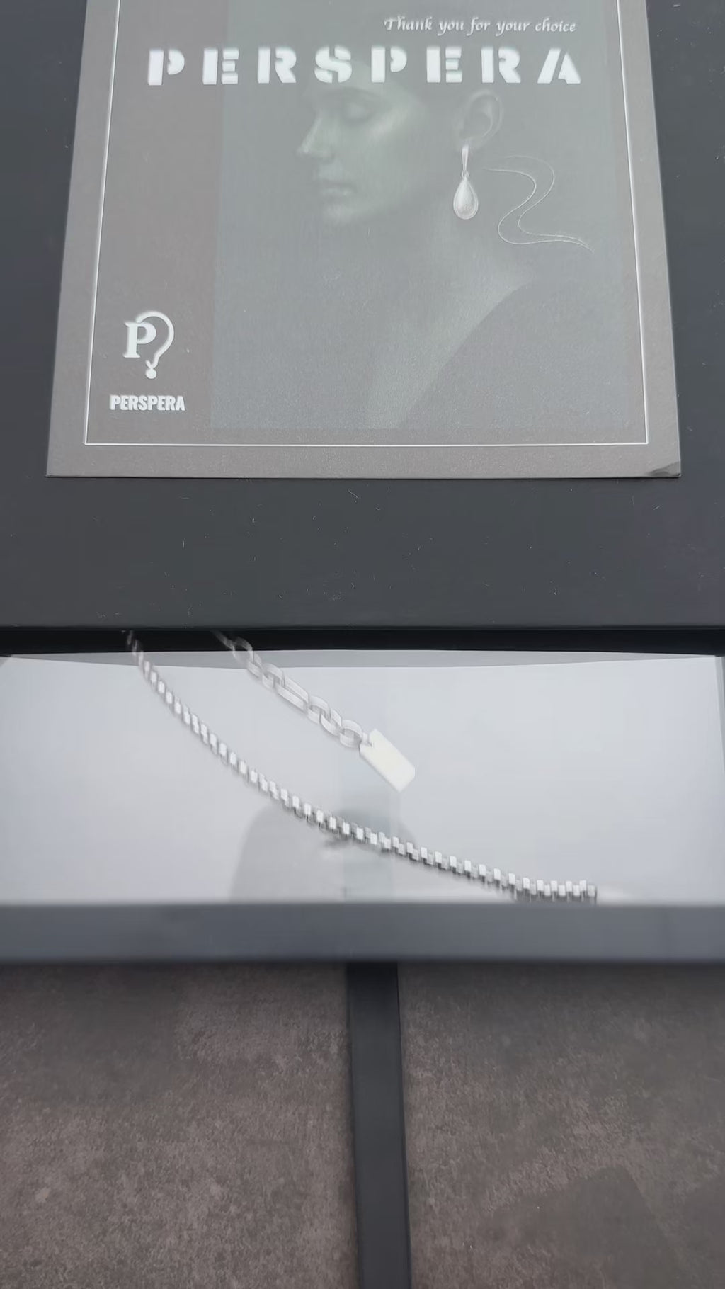 Dark Grey Pearl Chain  | Silver Metal Knot Asymmetric Soft-Industrial Necklace